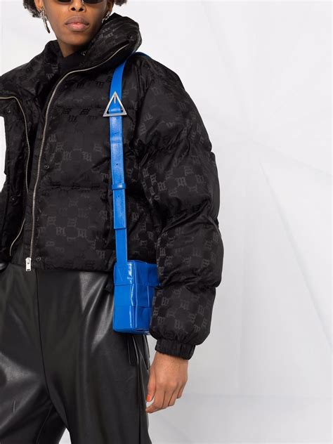 cropped monogram puffer jacket